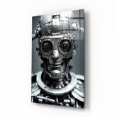 "Humachine" Glass Wall Art  || Designer Collection.